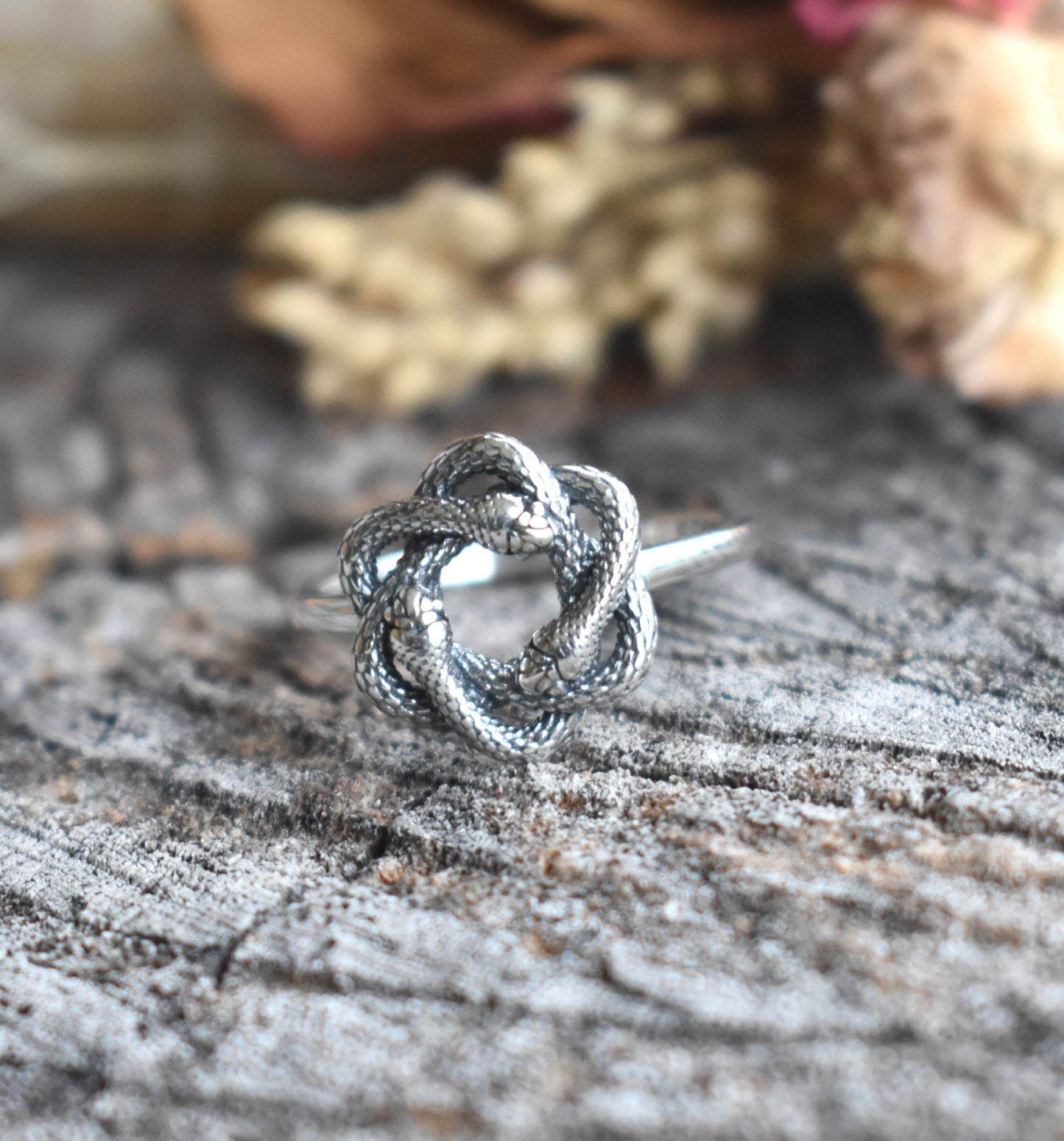 Triple Snake Knot Ring-Sterling Silver