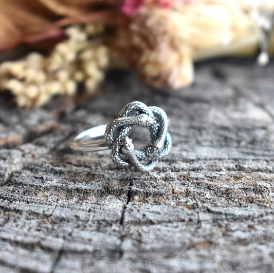 Triple Snake Knot Ring-Sterling Silver