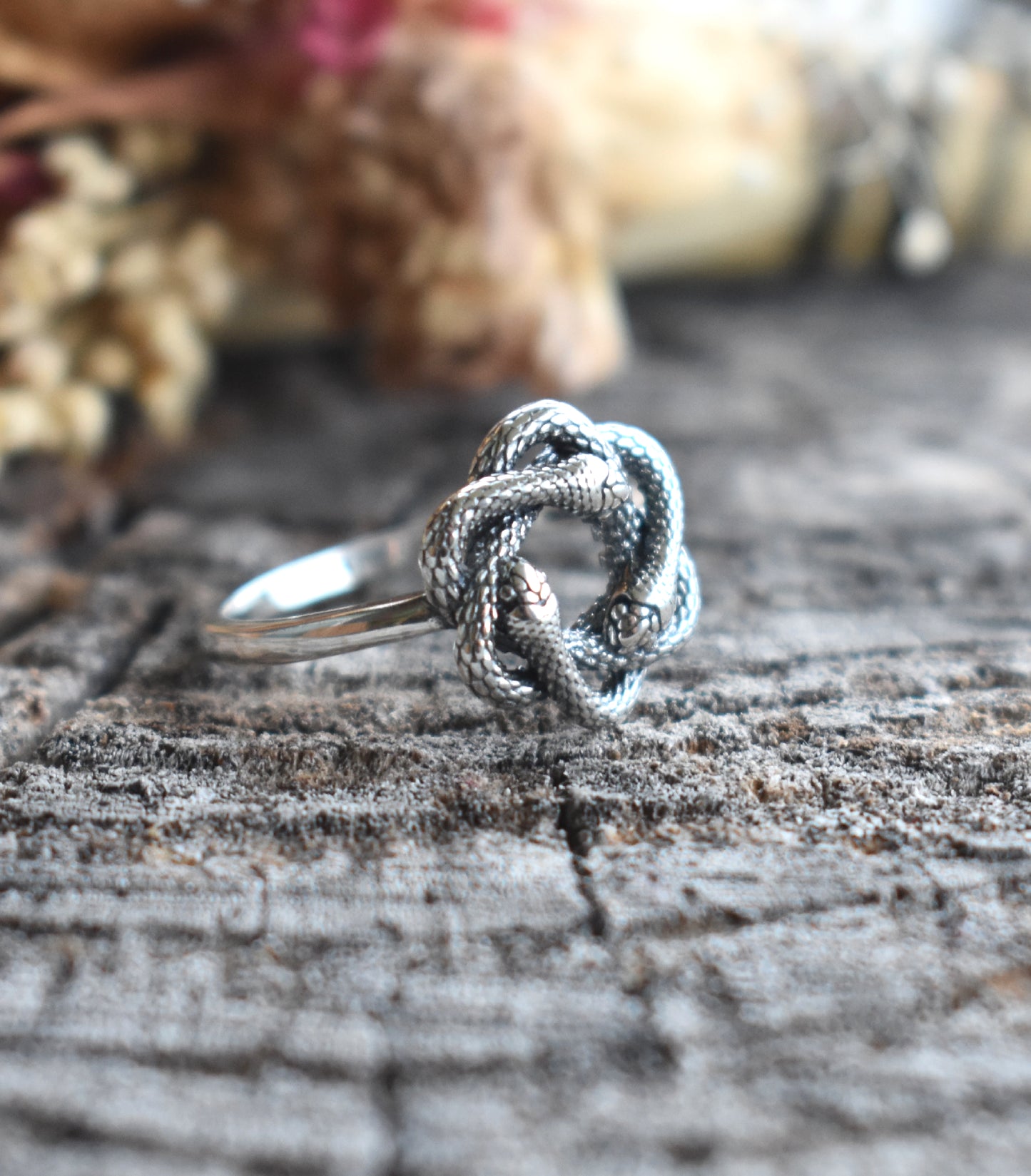 Triple Snake Knot Ring-Sterling Silver