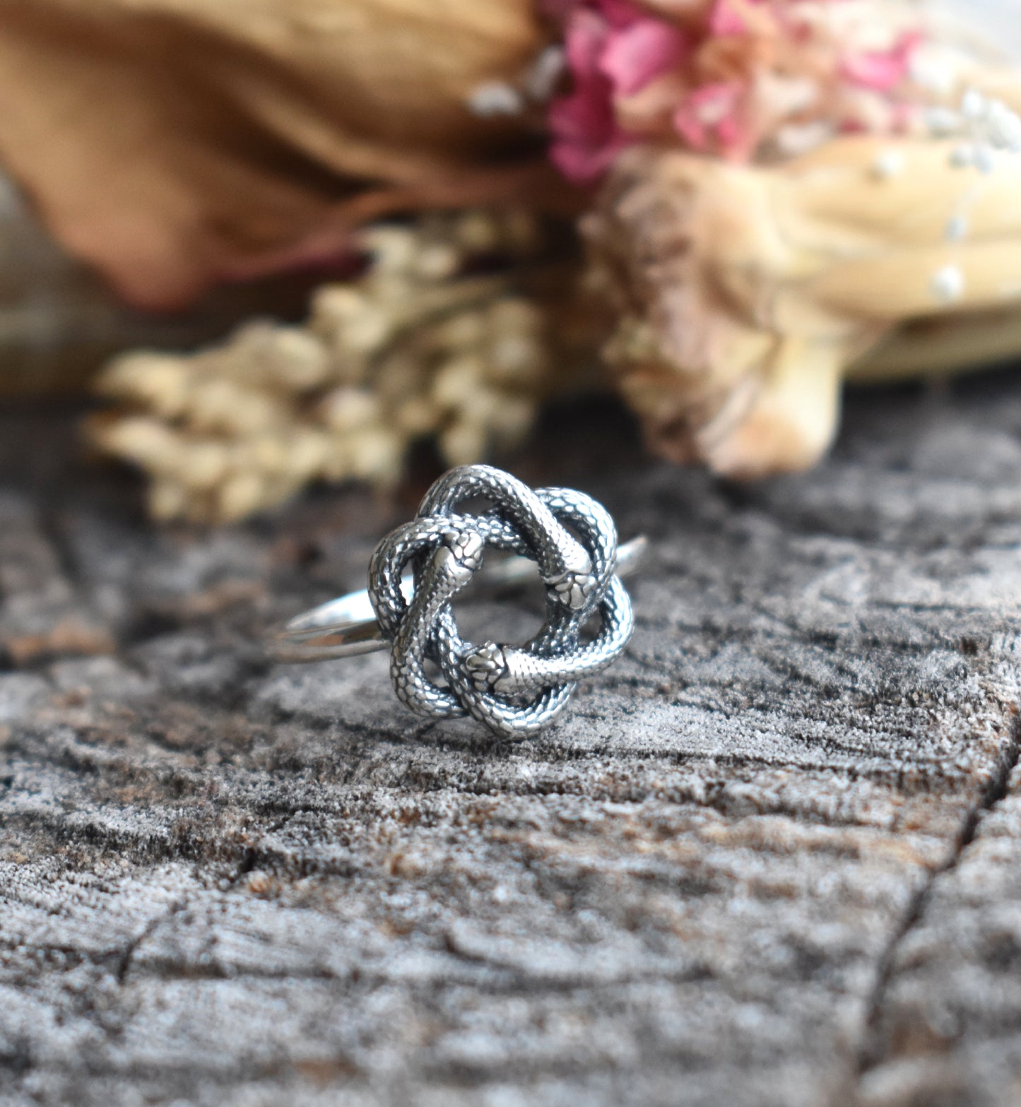 Triple Snake Knot Ring-Sterling Silver