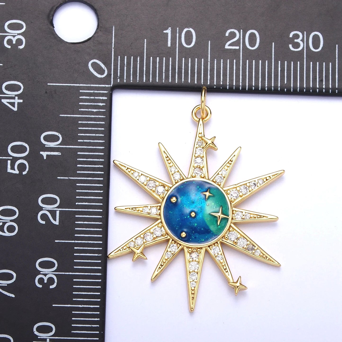 Gold Sun Celestial Necklace-14k Gold Fill
