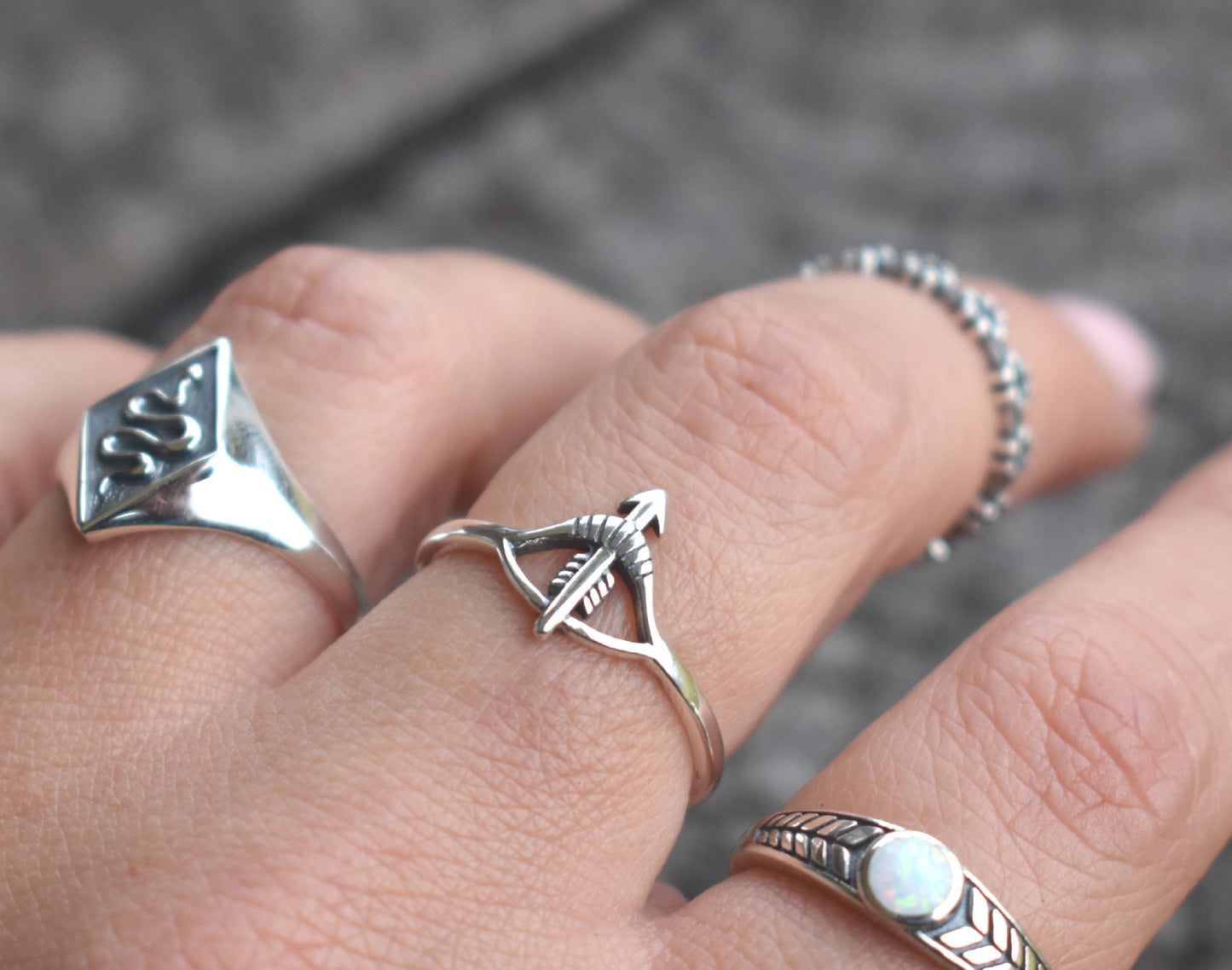 Bow & Arrow Ring-Sterling Silver
