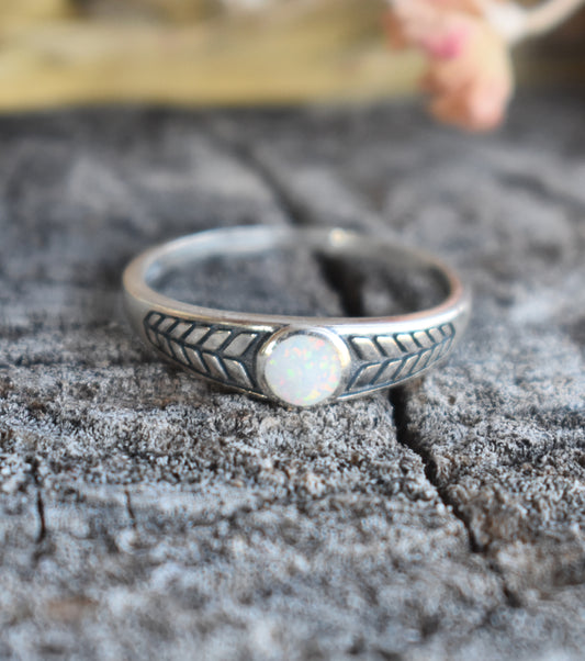 Arrow Opal Ring-Sterling Silver