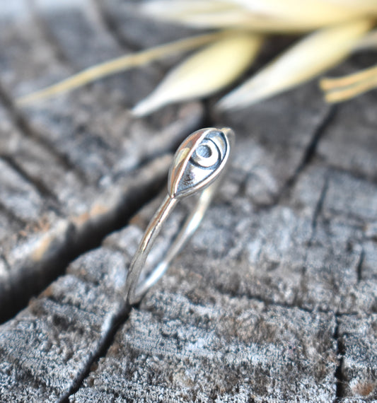 Big Evil Eye Ring-Sterling Silver