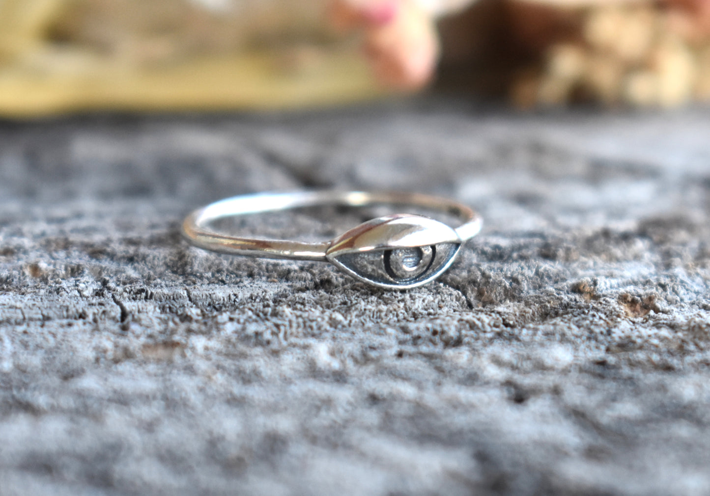 Big Evil Eye Ring-Sterling Silver