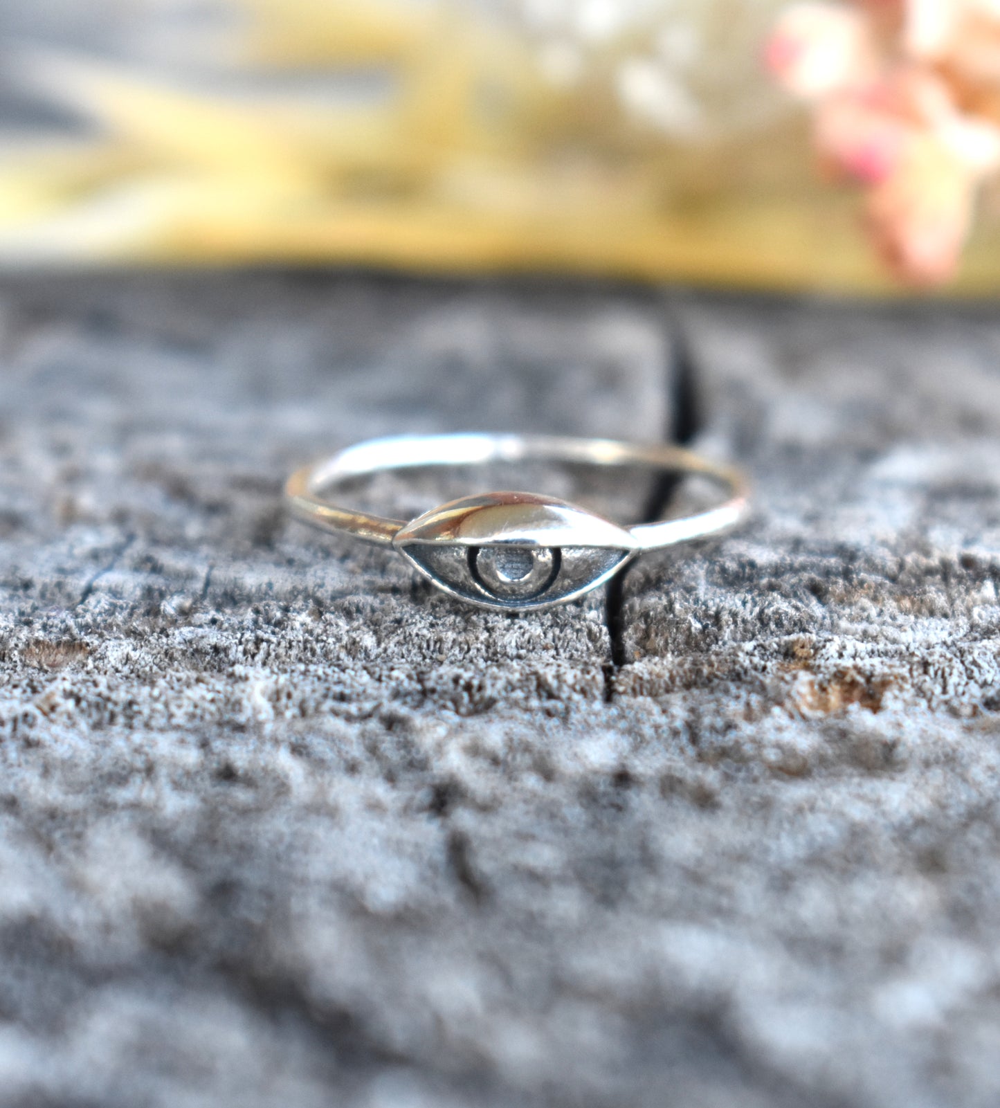 Big Evil Eye Ring-Sterling Silver