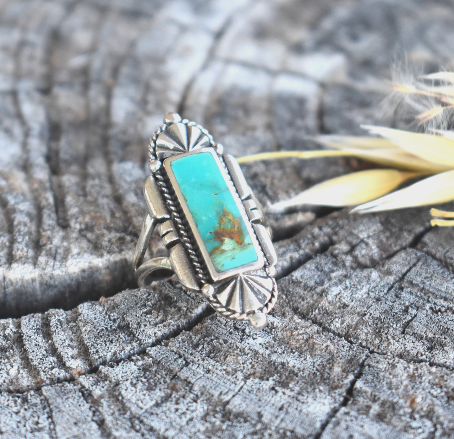 Southwestern Turquoise or Lapis Lazuli Ring-Sterling Silver