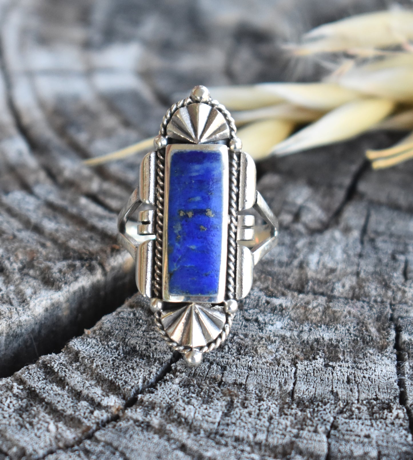 Southwestern Turquoise or Lapis Lazuli Ring-Sterling Silver