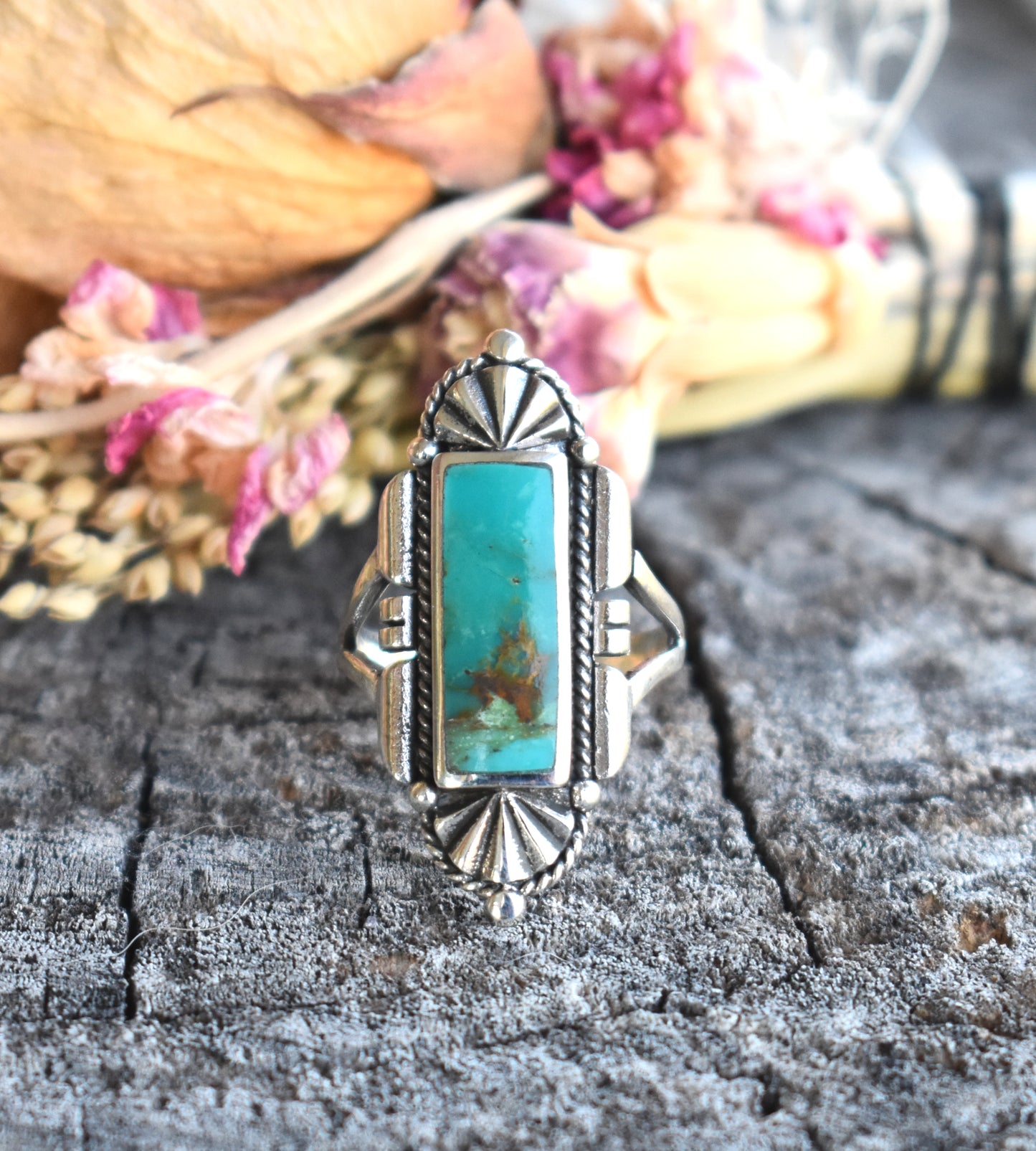 Southwestern Turquoise or Lapis Lazuli Ring-Sterling Silver