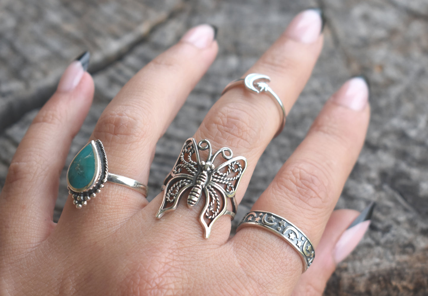 Boho Butterfly Ring-Sterling Silver