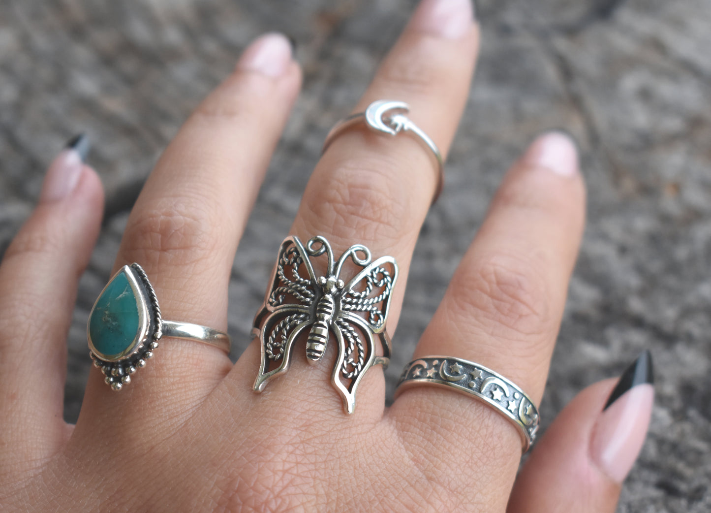 Boho Butterfly Ring-Sterling Silver