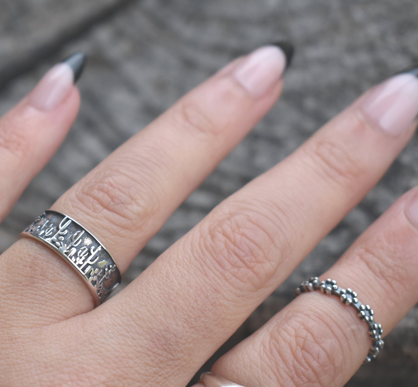 Cactus Saguaro Eternity Ring-Sterling Silver