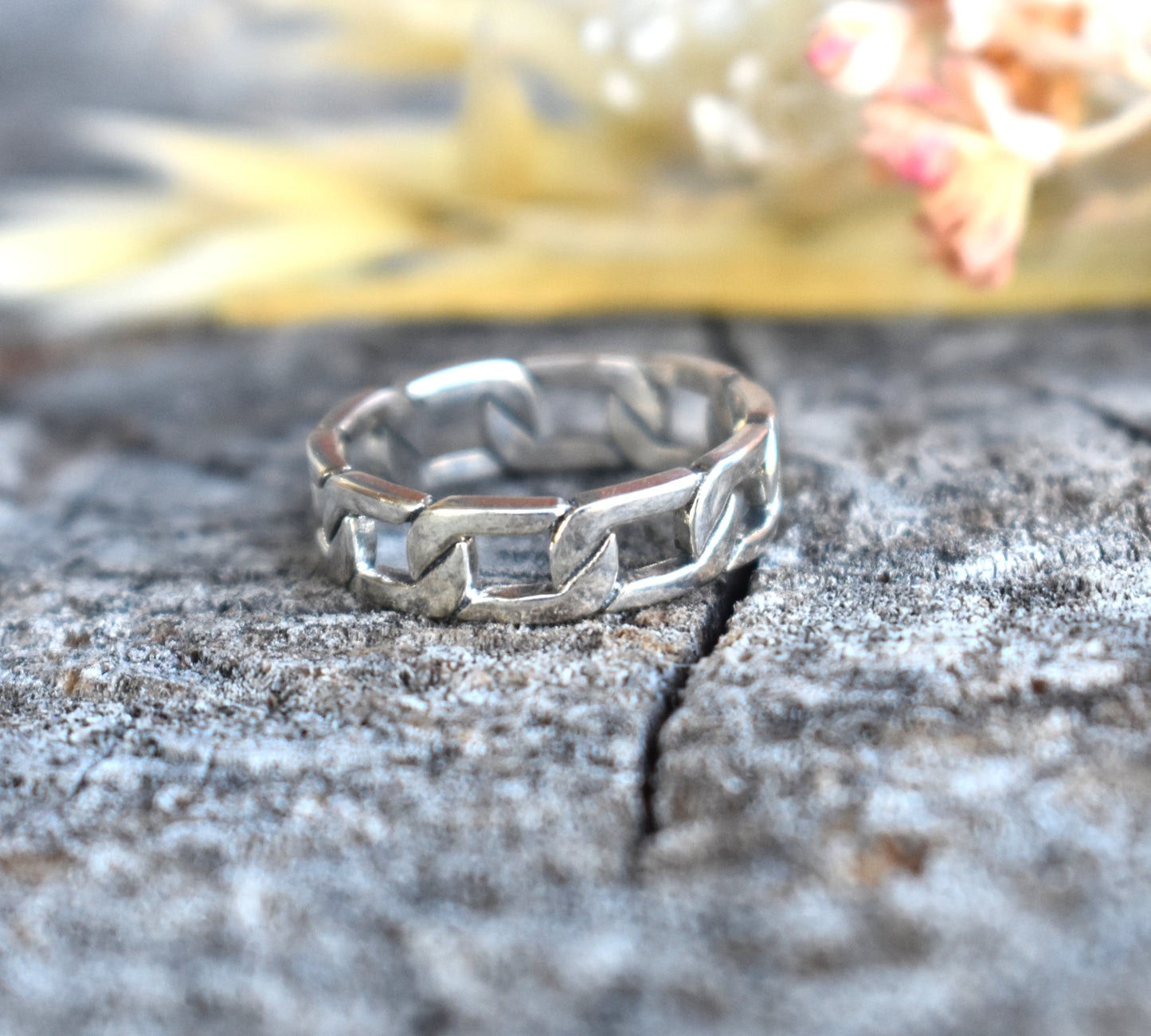 Chain Link Ring-Sterling Silver
