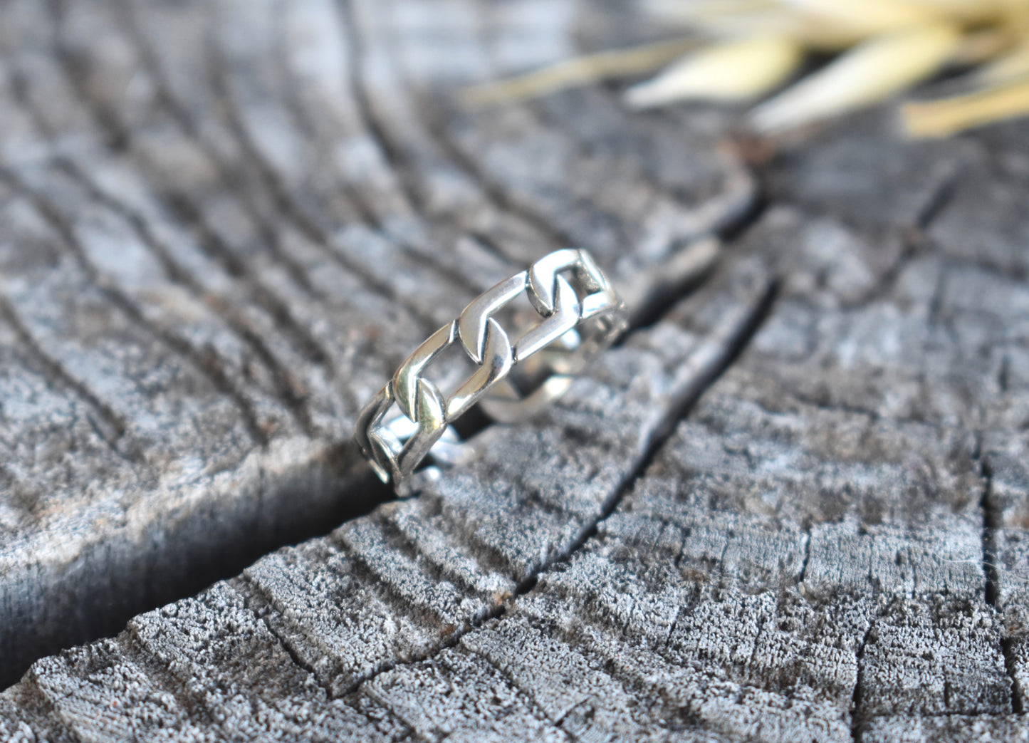 Chain Link Ring-Sterling Silver