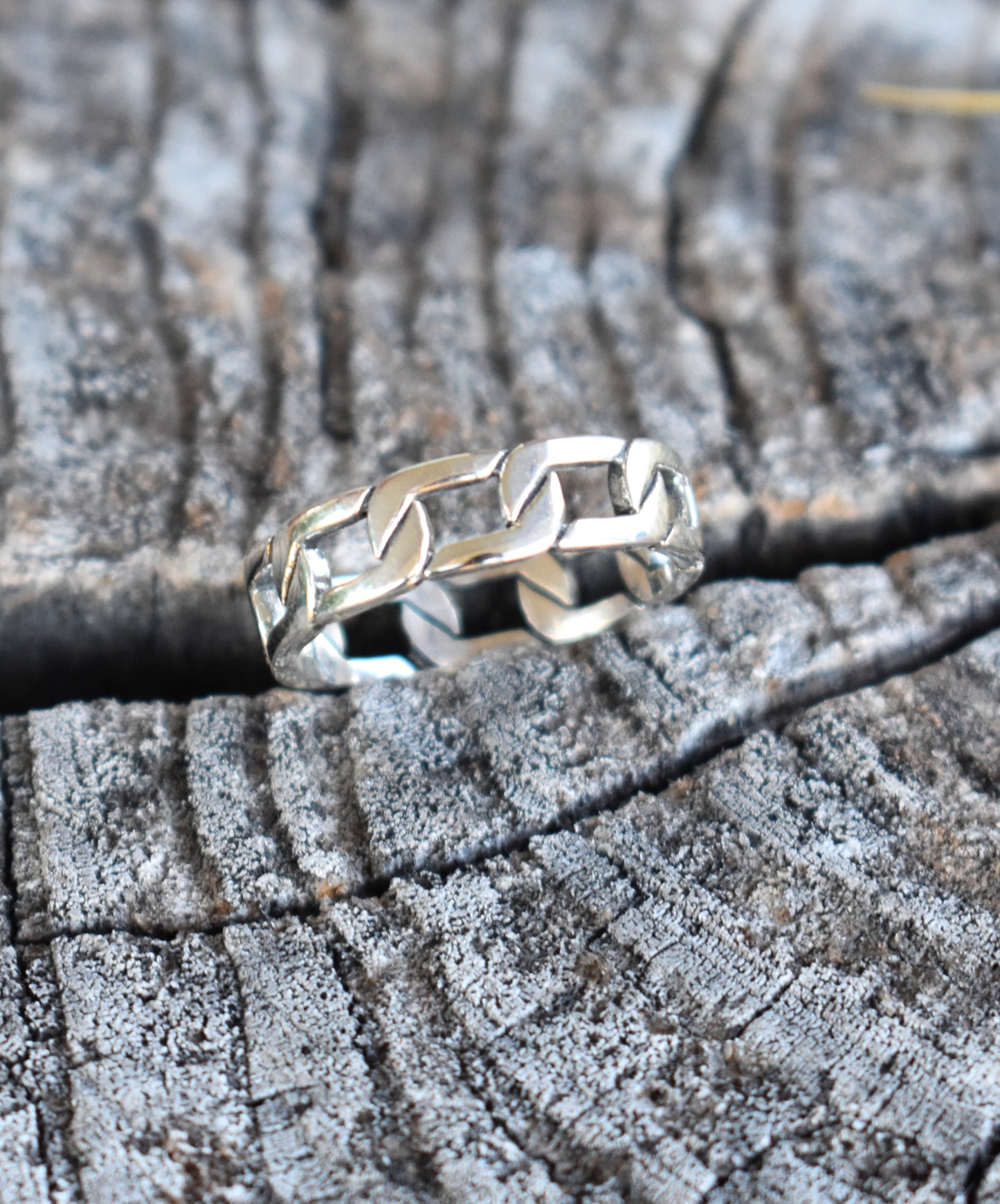 Chain Link Ring-Sterling Silver