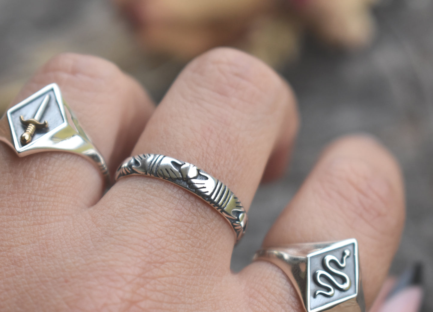 Claddagh Celtic Ring Band-Sterling Silver