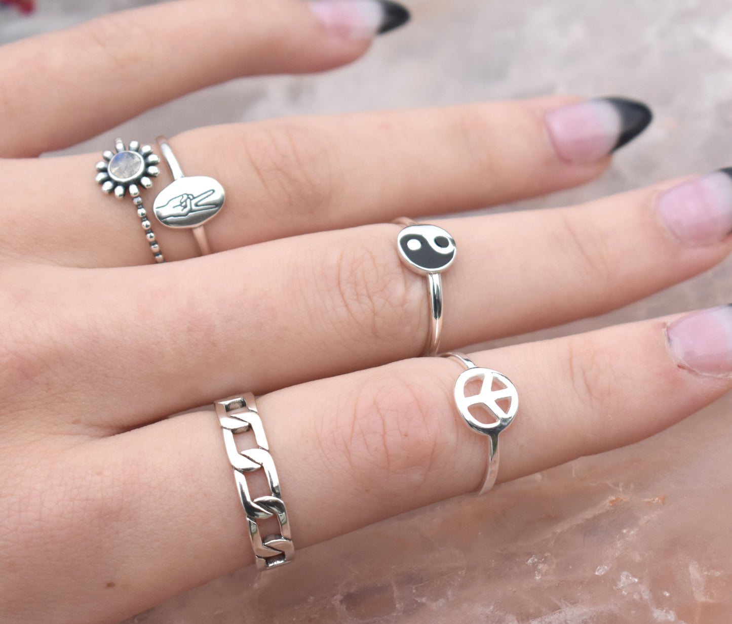 Chain Link Ring-Sterling Silver