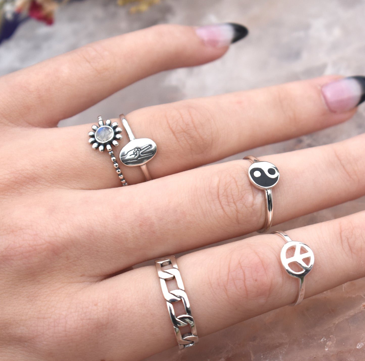 Chain Link Ring-Sterling Silver