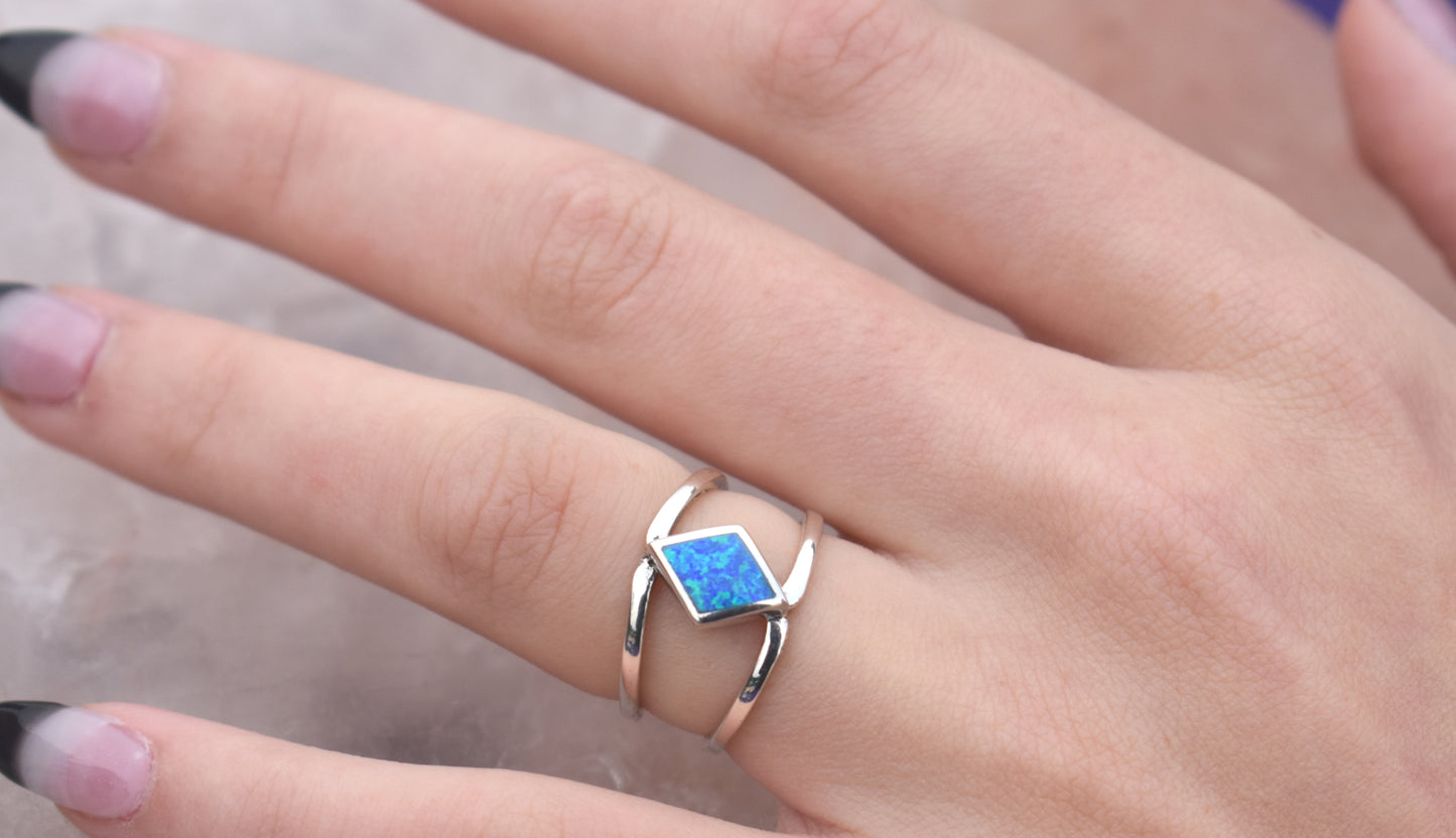 Diamond Opal Statement Ring