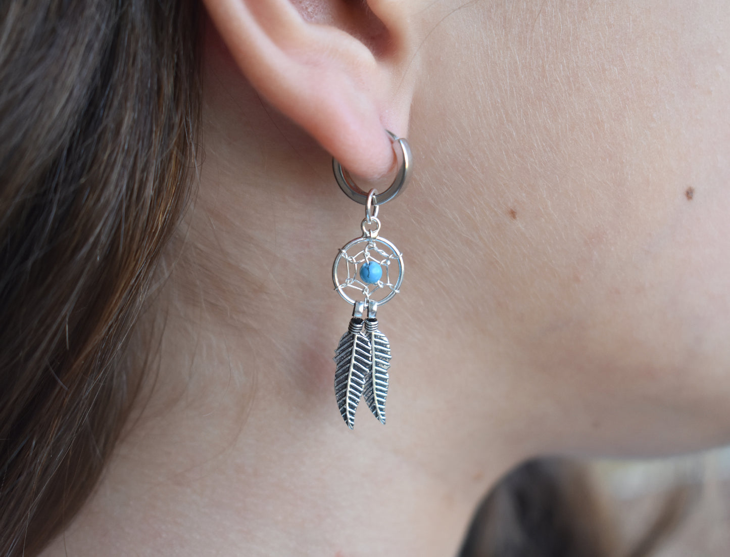Dream Catcher Earrings-Sterling Silver