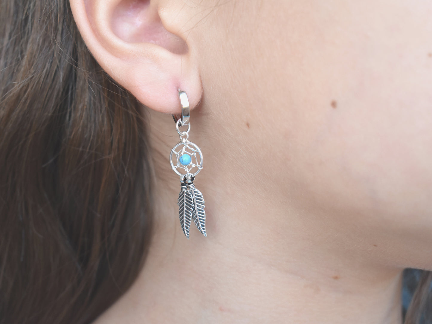 Dream Catcher Earrings-Sterling Silver