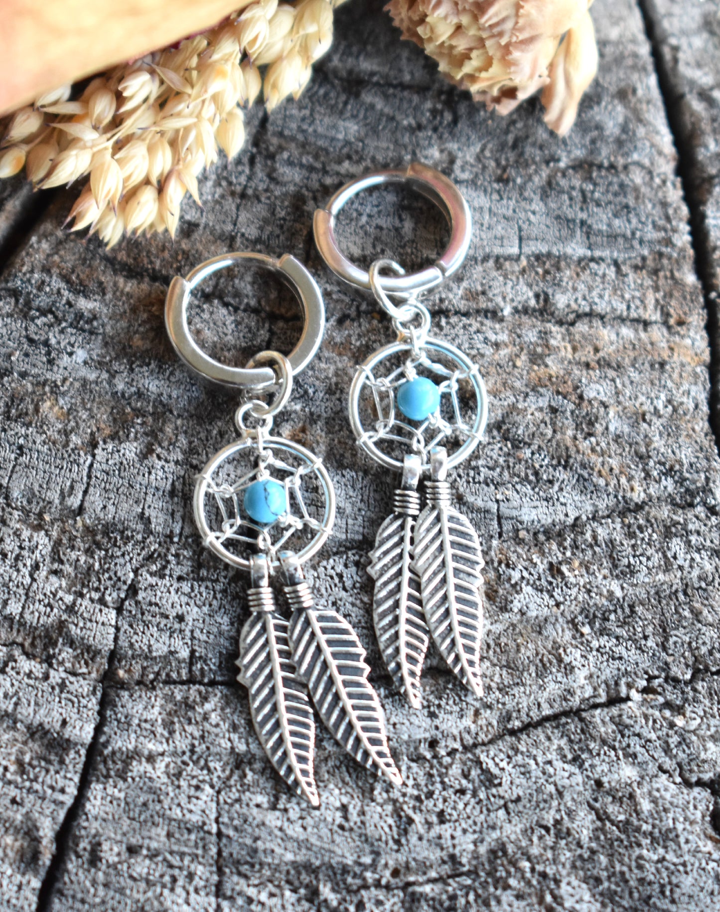 Dream Catcher Earrings-Sterling Silver