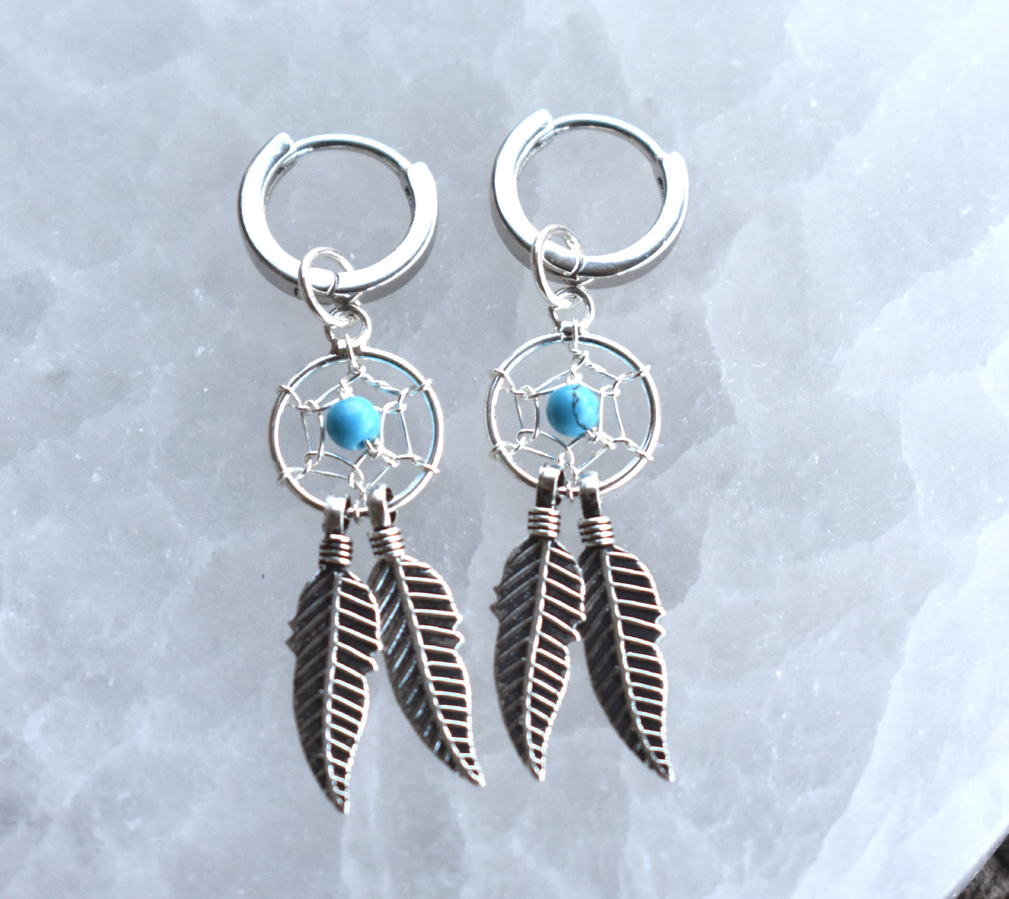 Dream Catcher Earrings-Sterling Silver