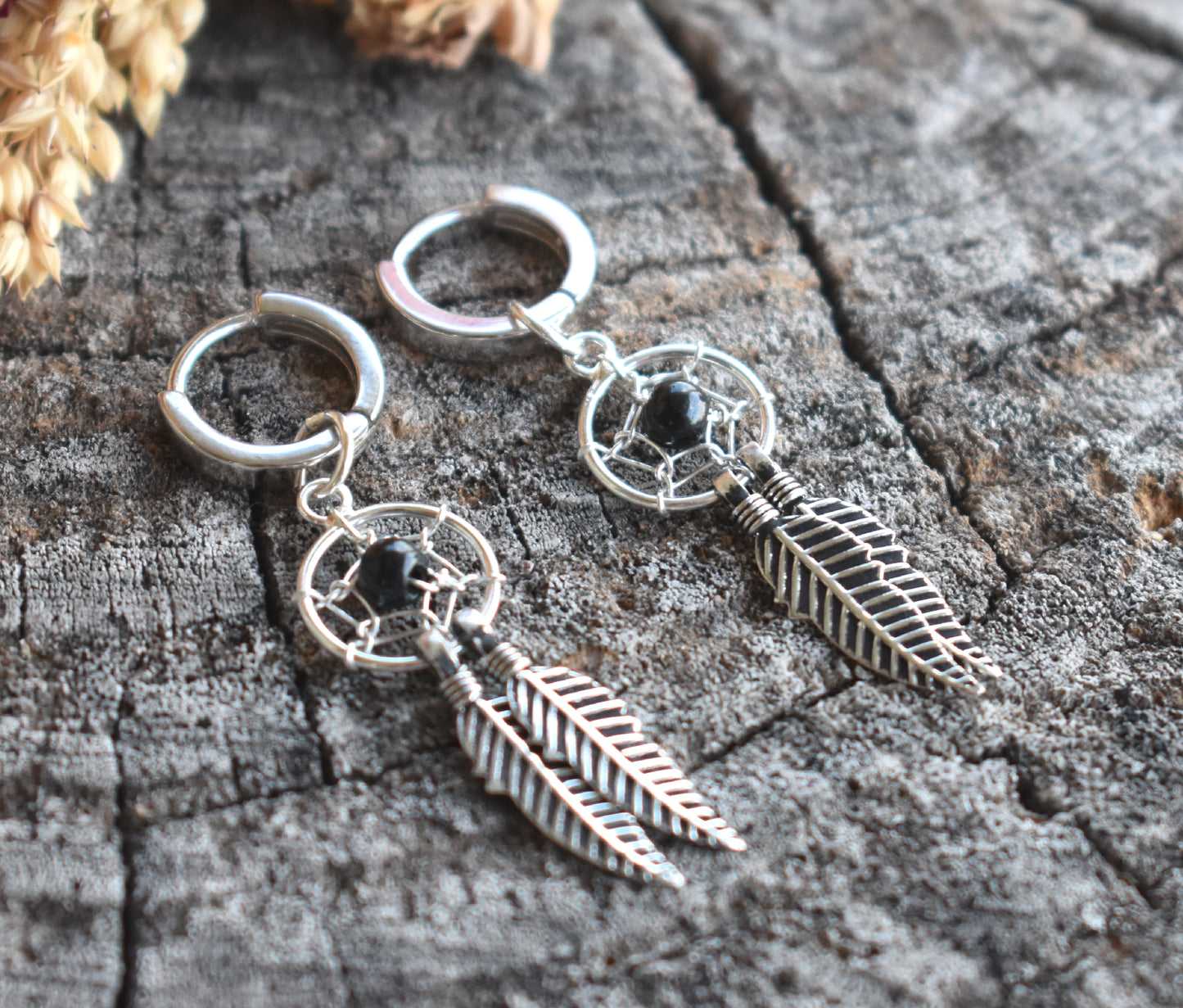 Dream Catcher Earrings-Sterling Silver