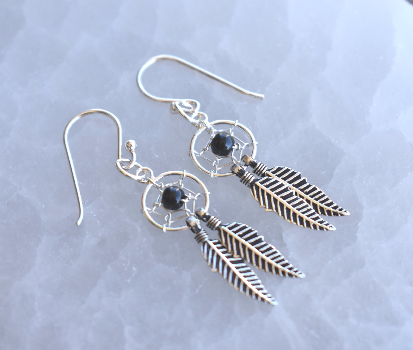 Dream Catcher Earrings-Sterling Silver