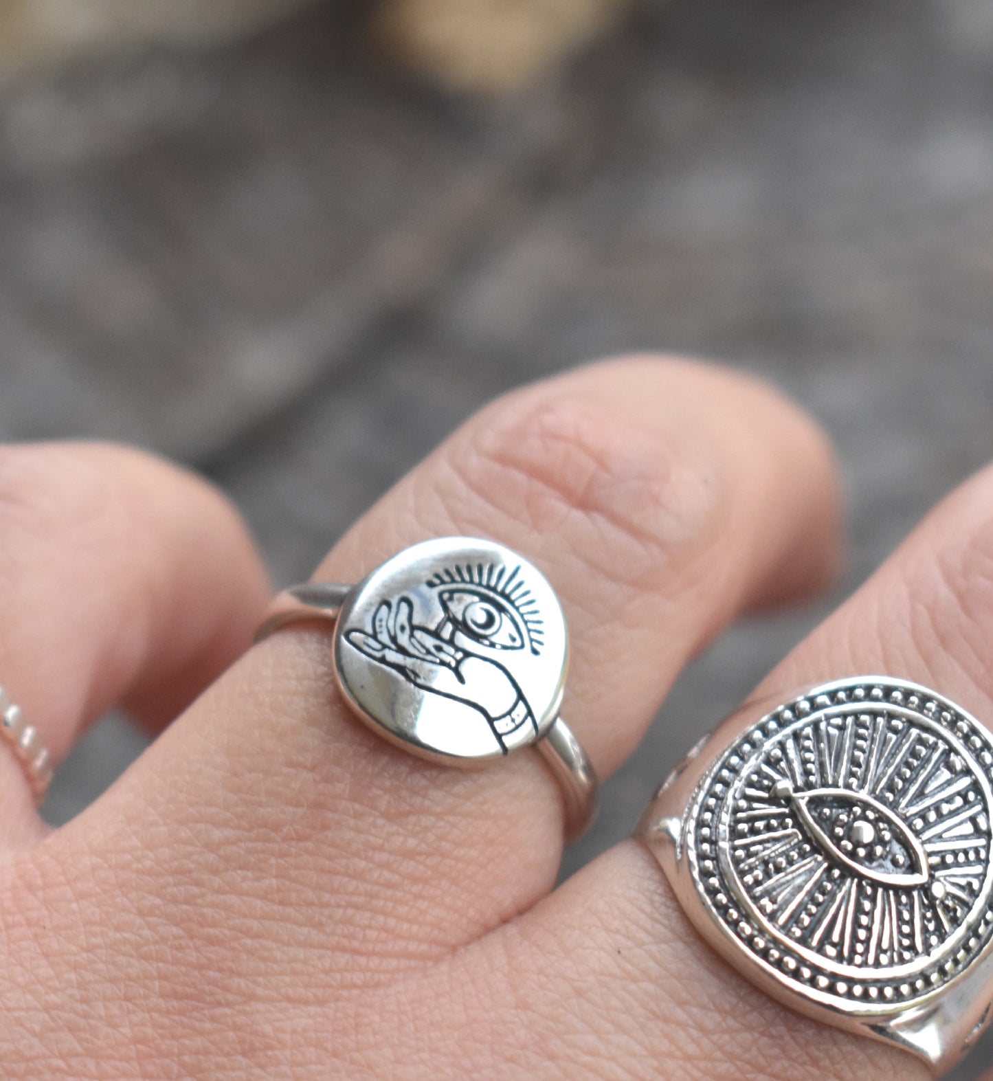 Hand with Evil Eye-Sterling Silver