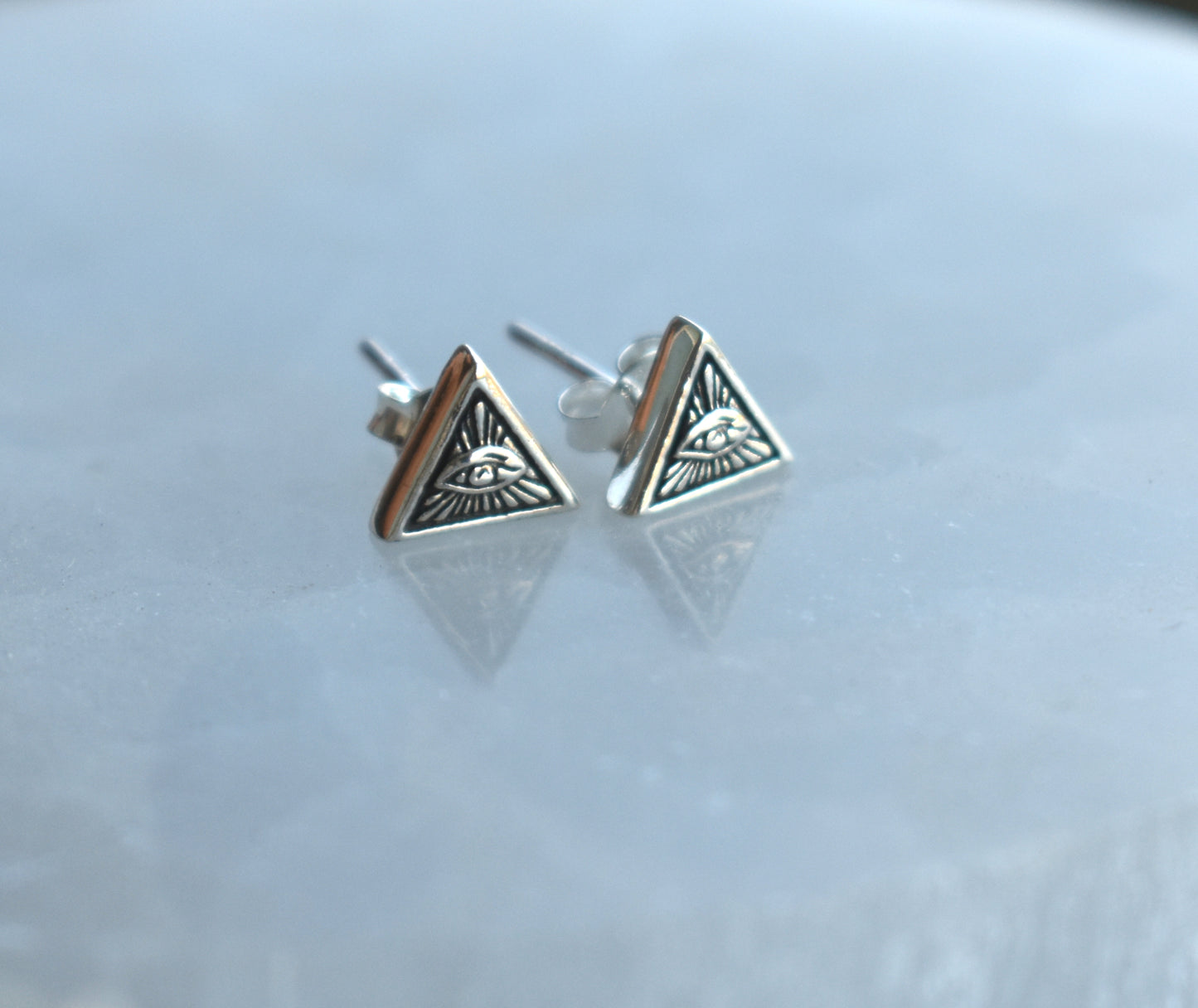 Eye of Providence Studs-Sterling Silver