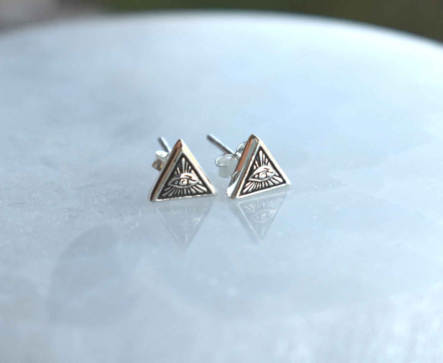 Eye of Providence Studs-Sterling Silver