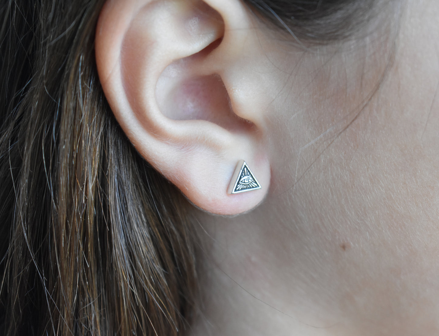 Eye of Providence Studs-Sterling Silver