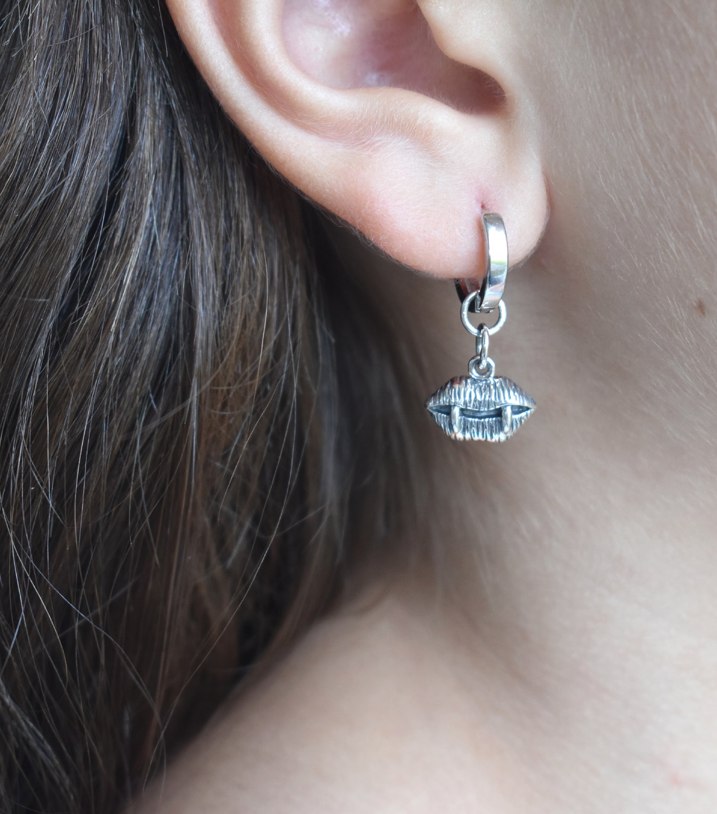 Vampire Fang Earrings-Sterling Silver