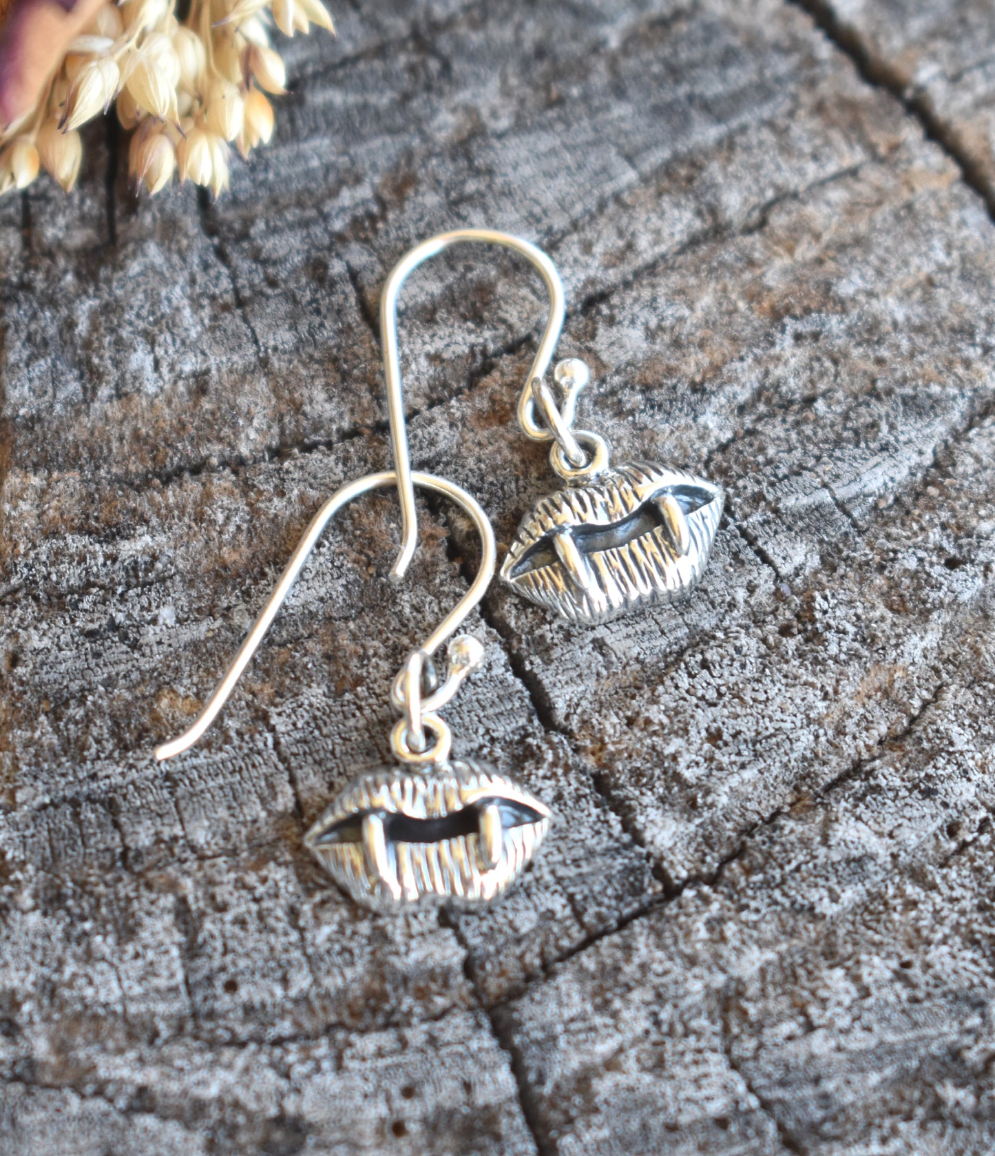 Vampire Fang Earrings-Sterling Silver