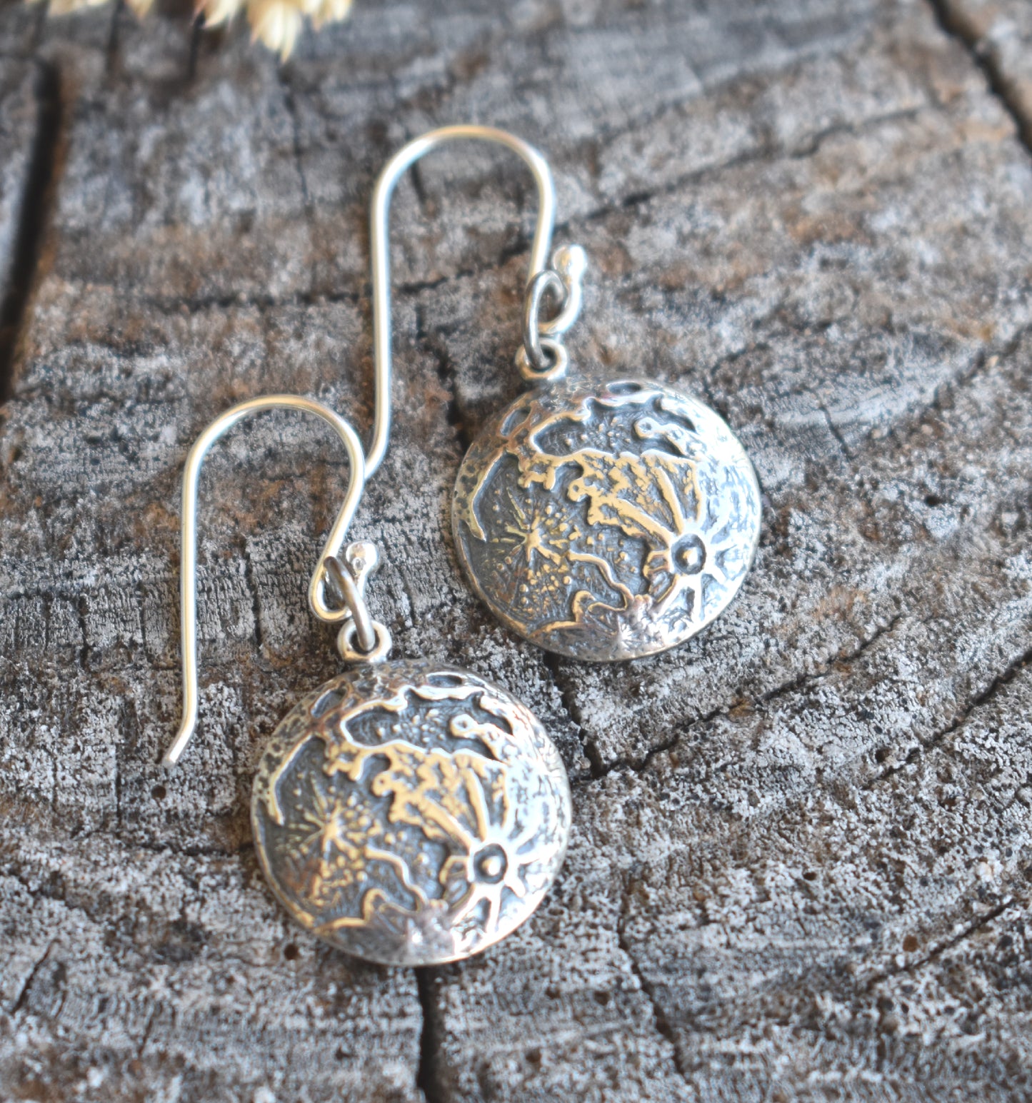 Full Moon Earrings-Sterling Silver