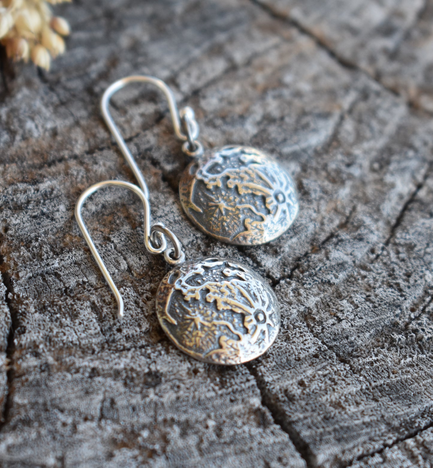 Full Moon Earrings-Sterling Silver