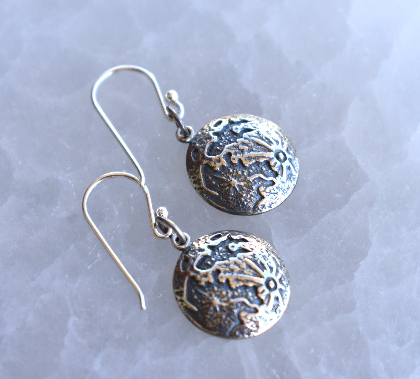 Full Moon Earrings-Sterling Silver