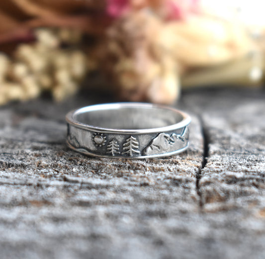 Mountain Range Ring-Sterling Silver