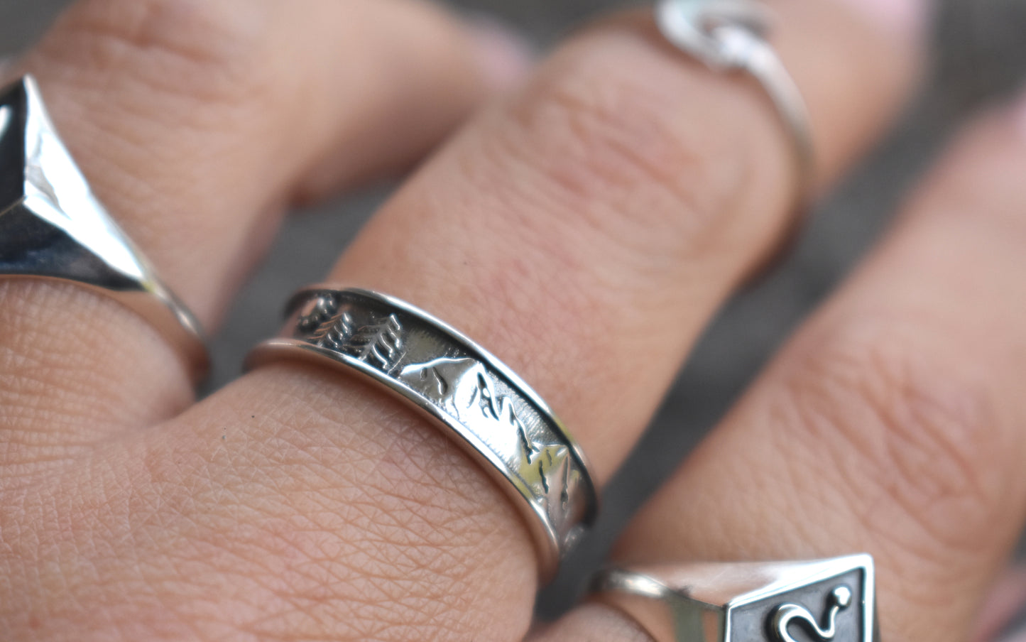 Mountain Range Ring-Sterling Silver
