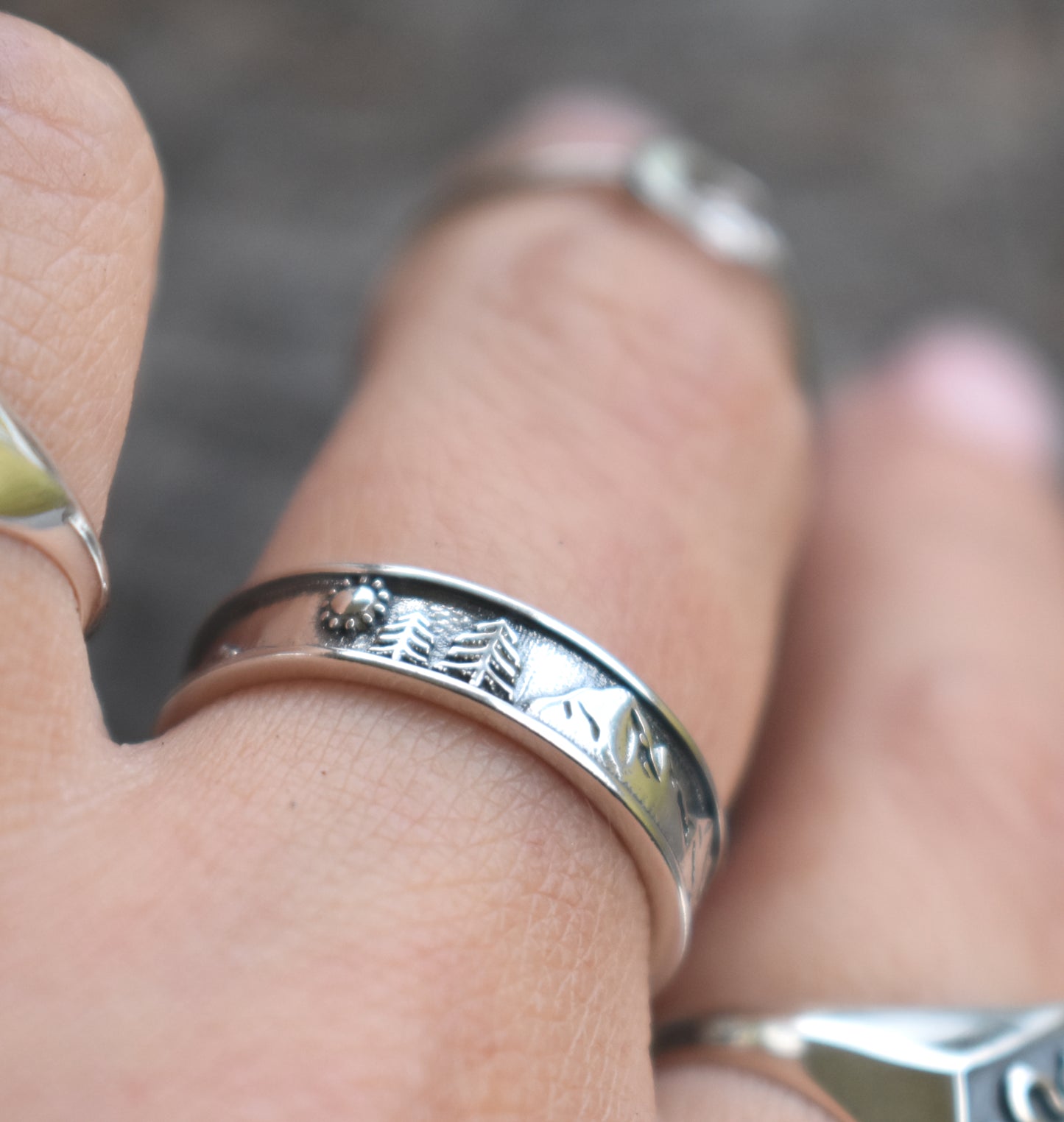 Mountain Range Ring-Sterling Silver