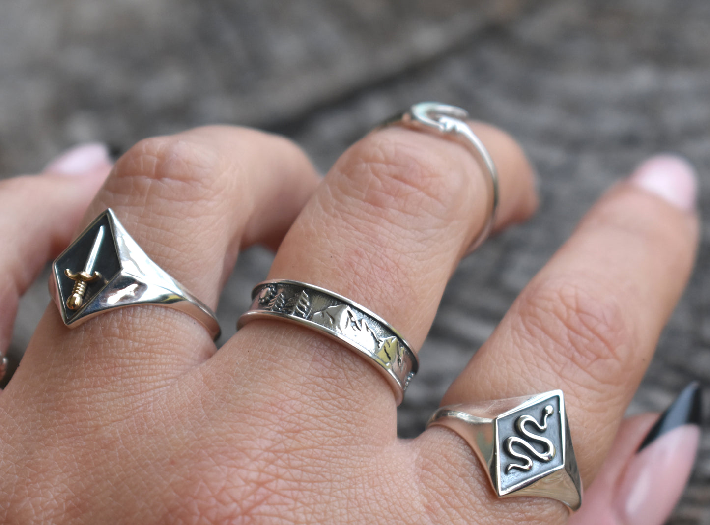 Mountain Range Ring-Sterling Silver