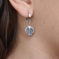 Pomegranate Huggie Hoop Earrings-Sterling Silver