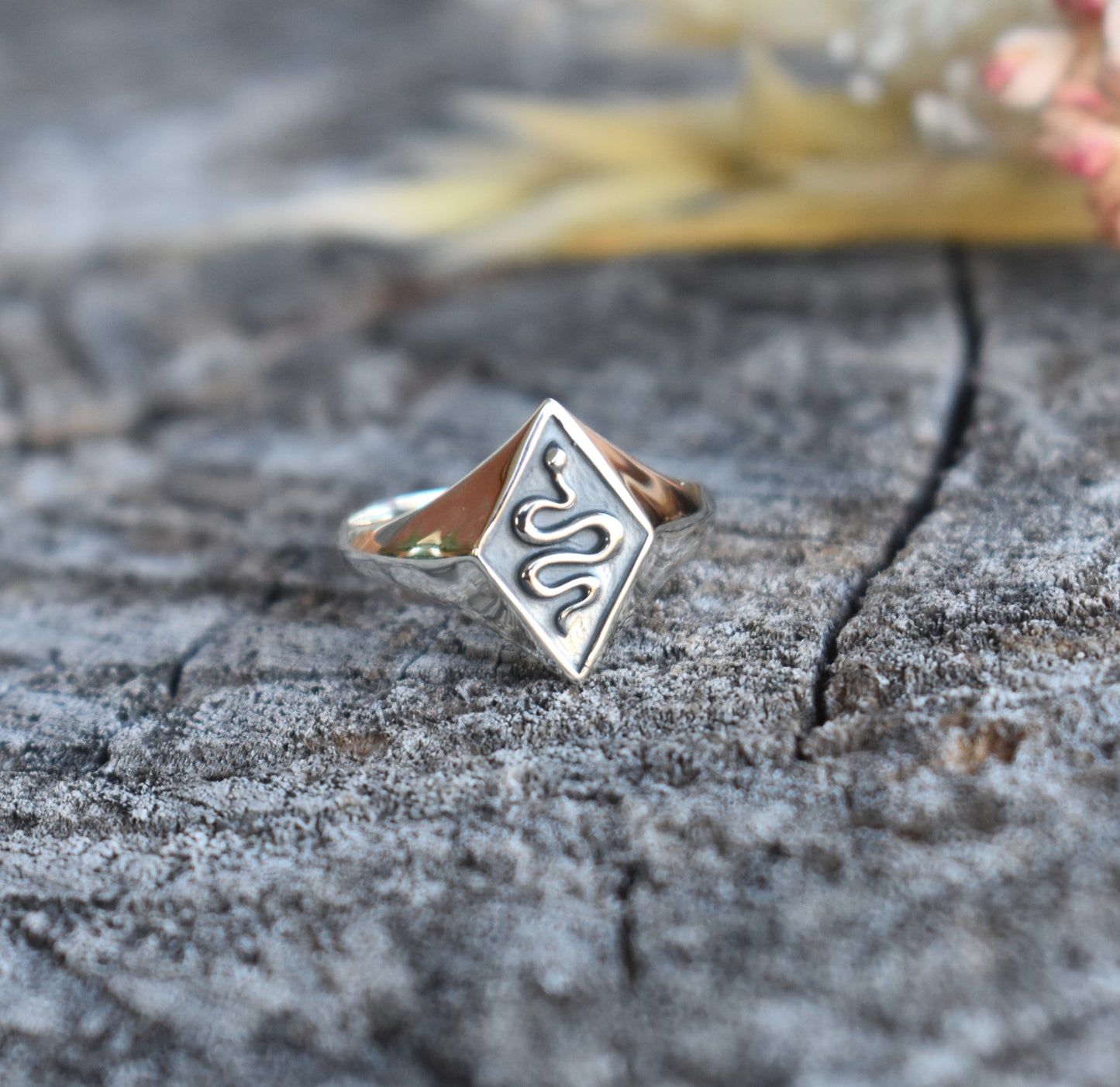 Snake Signet Ring-Sterling Silver