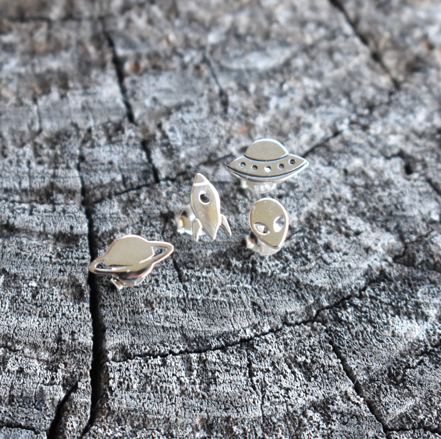 Outer Space Studs Set-Sterling Silver