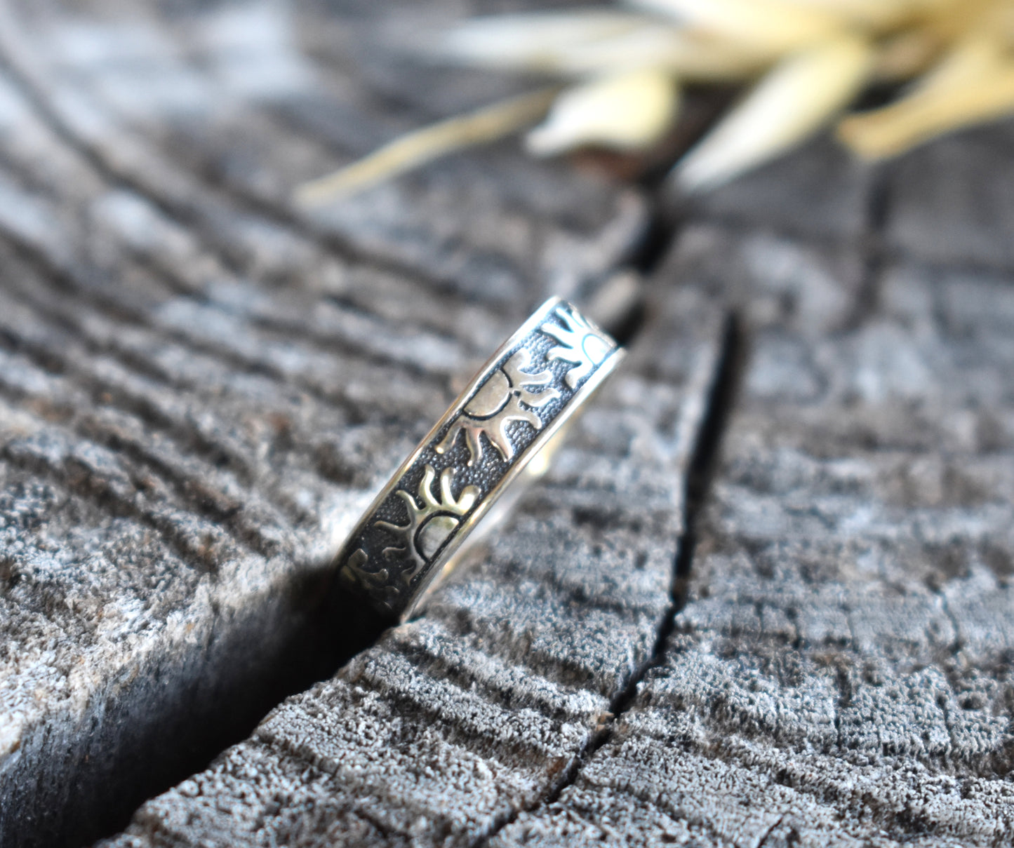 Wide Sun Ring Band-Celestial Series