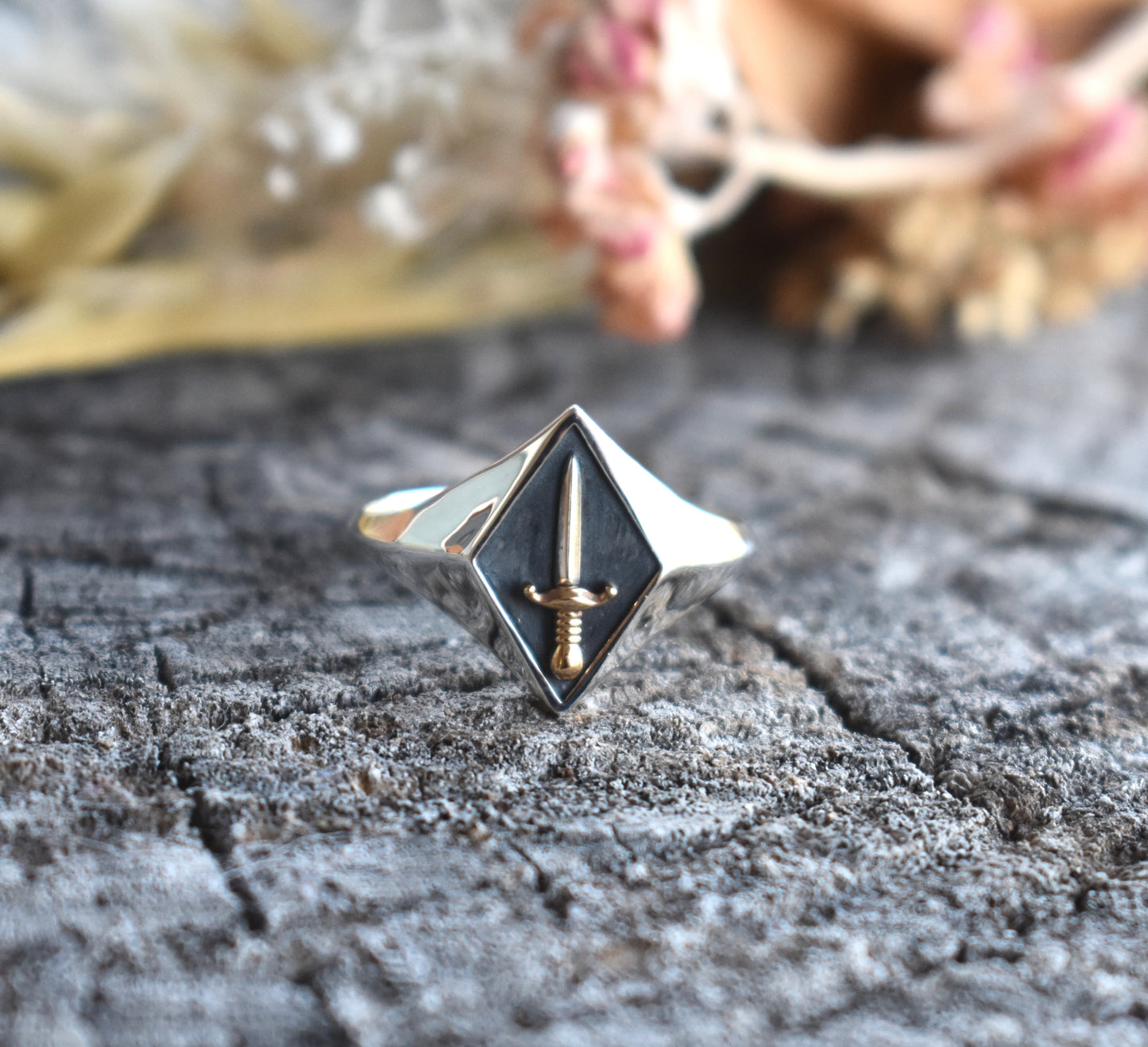 Sword Signet Ring-Sterling Silver