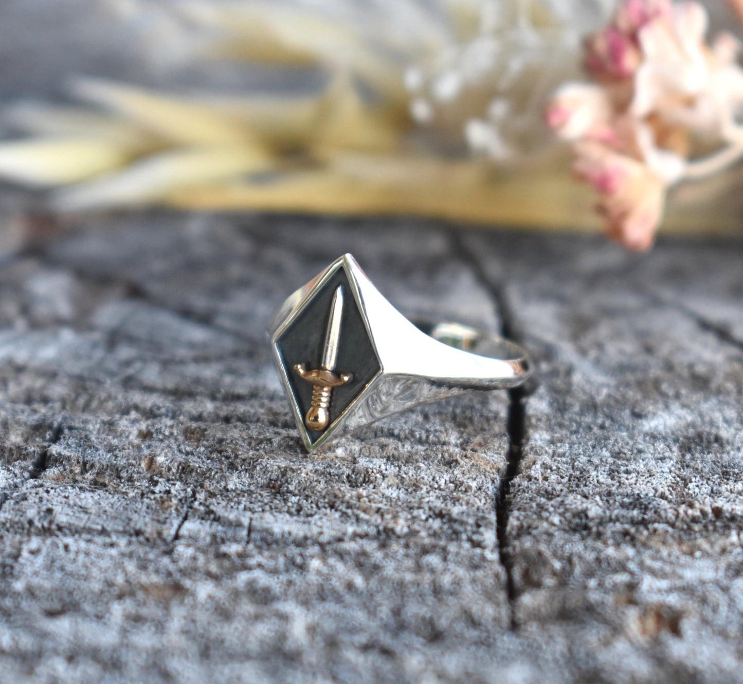 Sword Signet Ring-Sterling Silver