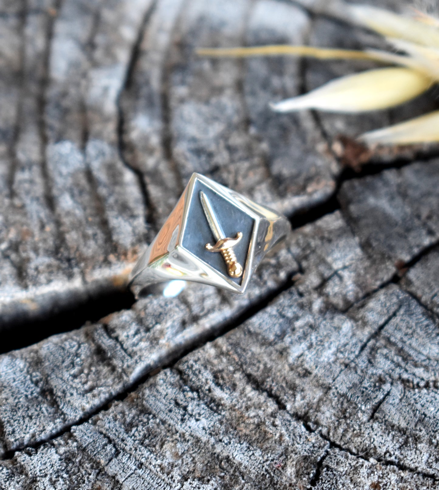 Sword Signet Ring-Sterling Silver