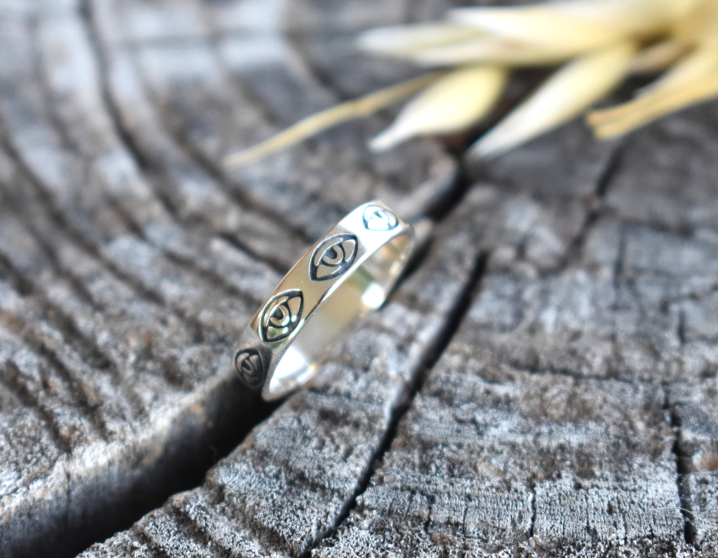 Wide Eye Eternity Ring-Sterling Silver